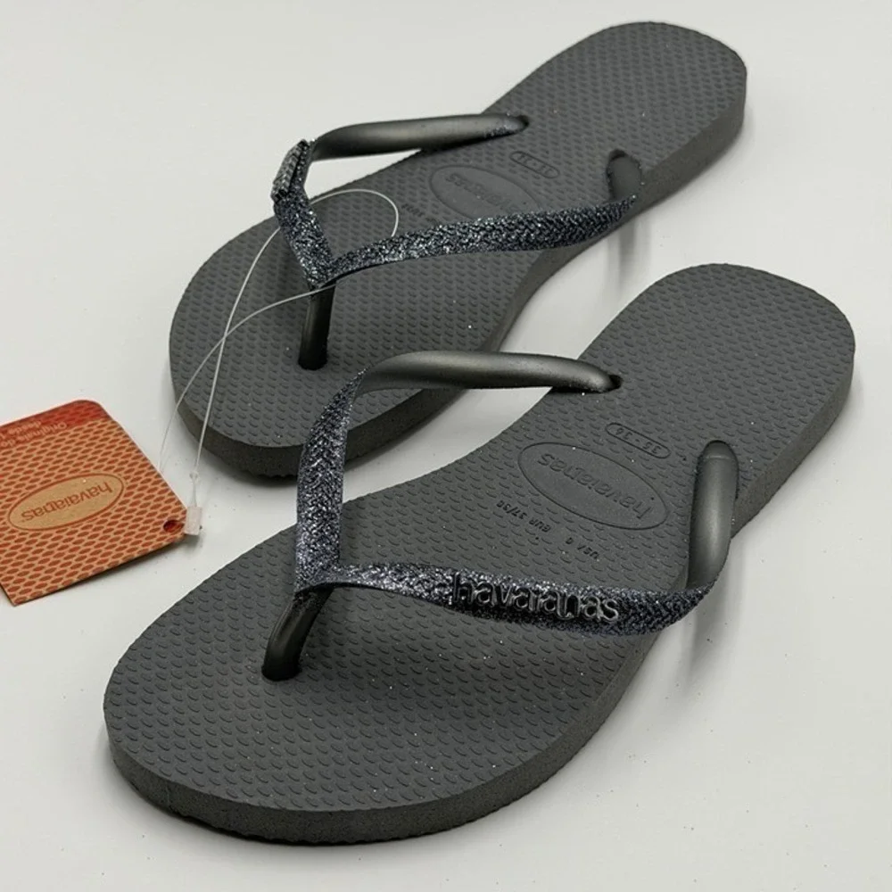 W's 6 | Havaianas Slim Glitter flip flops / sandals | SLGL0026
